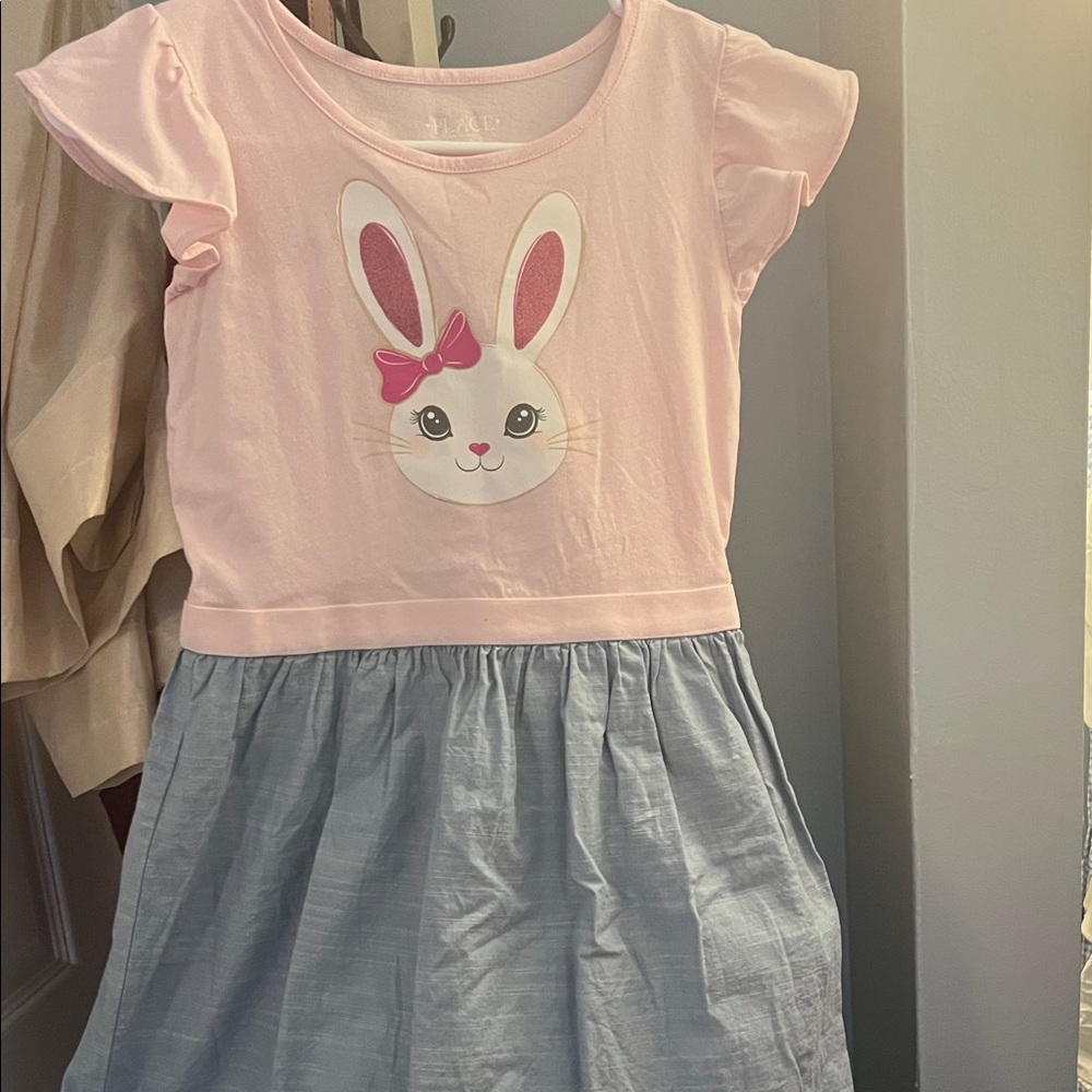 Place Pink and White Bunny Tee